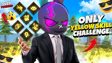MR TRIPLE R এর বানানো শুধু হলুদ রঙের CHARACTER SKILL COMBO 🥴 YELLOW COLOR CHARACTER CHALLENGE