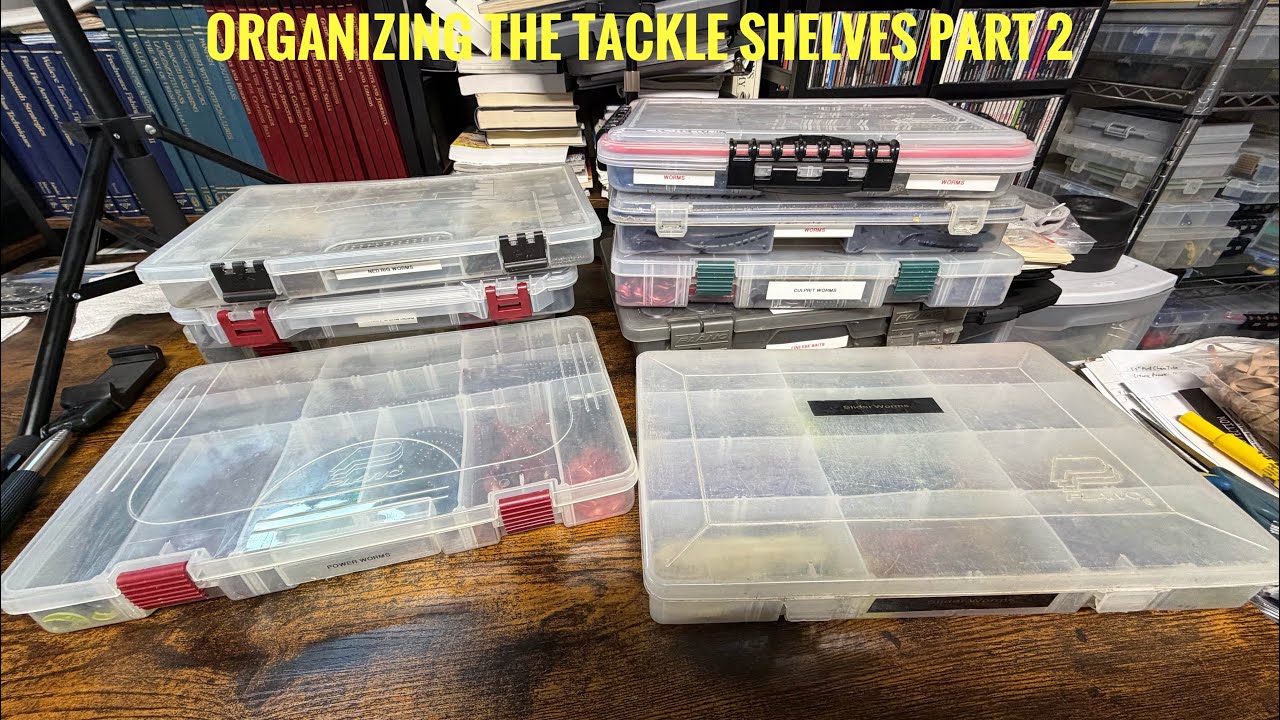 Organizing the Tackle Shelves Part 2
