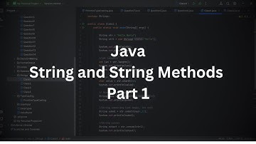 Java | String and String Methods | Part 1 | Java Programming Tutorial