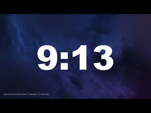 9 minutes 13 seconds [553 secs] clock timer countdown || Alarm Focus