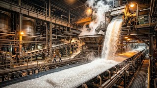 Inside a Mega Sugar Factory  | How Millions of Tons of Sugar Are Made Every Year