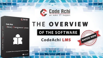Overview of the software CodeAchi Library Management System