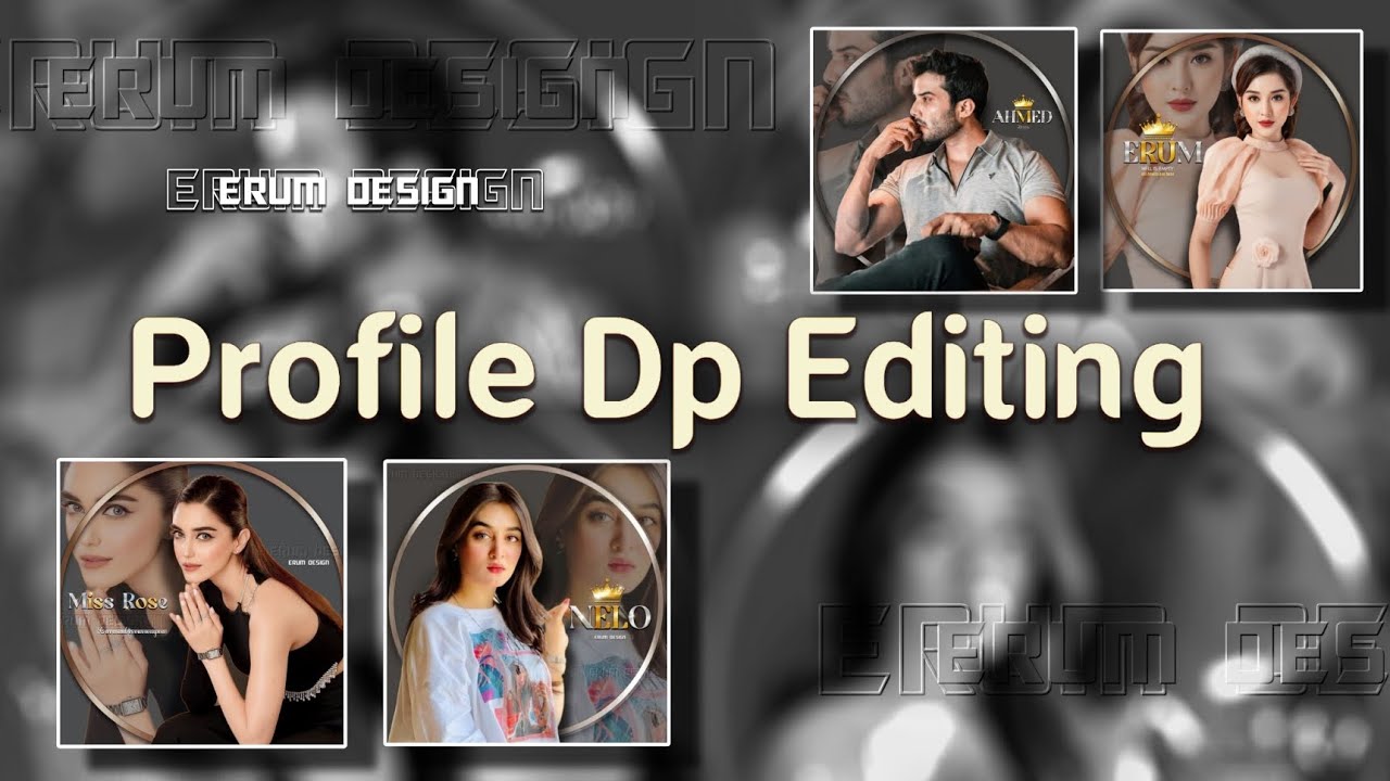 Round Frame profile Dp Editing - YouTube