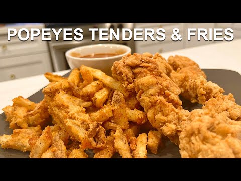 Popeyes Chicken Tenders & Fries | Pour Choices Kitchen