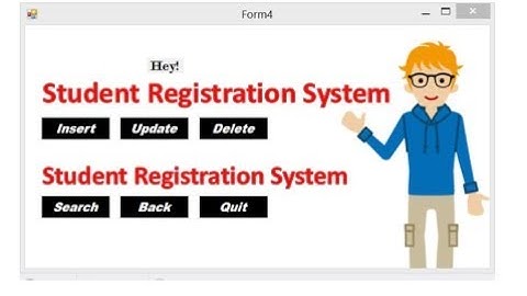 Simple Student Registration system project in C sharp | Insert | Update | Delete | Search