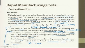 noc19-me24 Lec36 -  Product costing for Rapid Manufacturing (Part 2 of 2);
