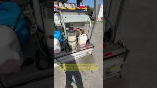 How to clean oil off concrete surfaces #satisfying