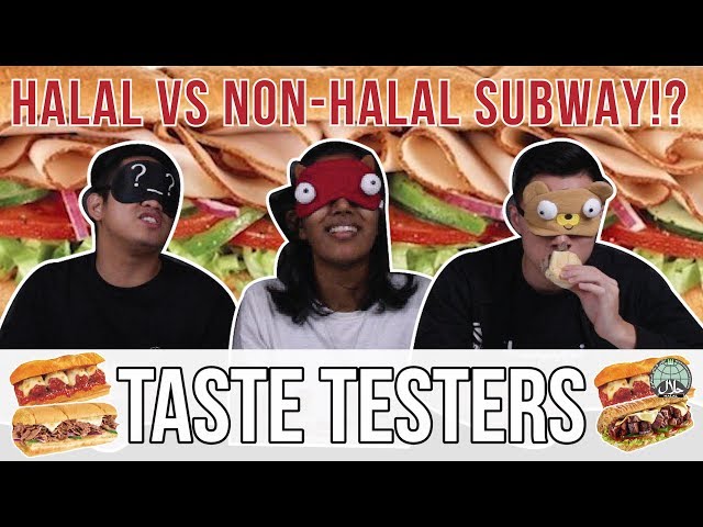 HALAL VS NON-HALAL SUBWAY | Taste Testers | EP 42