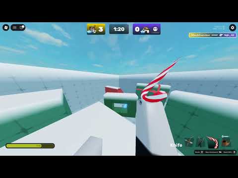 Challenge 1V2 knife rivals with my brother....