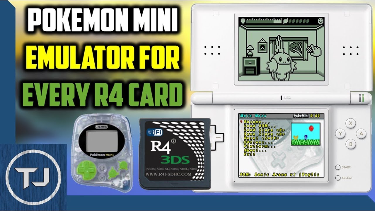 Pokemon Mini Emulator For Any R4 Card! (DS/DSi/3DS) -