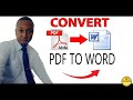 How to Convert PDF to Word to Edit (Easily) For free