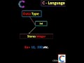 #datatypes in C🌟🚀▶#shorts #viral#shortsbeta