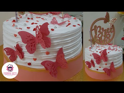 Pin by +55 71 on Carmem  Butterfly birthday cakes, 14th birthday