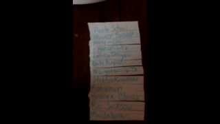 2012 Fantasy Draft Order - League of Lucky