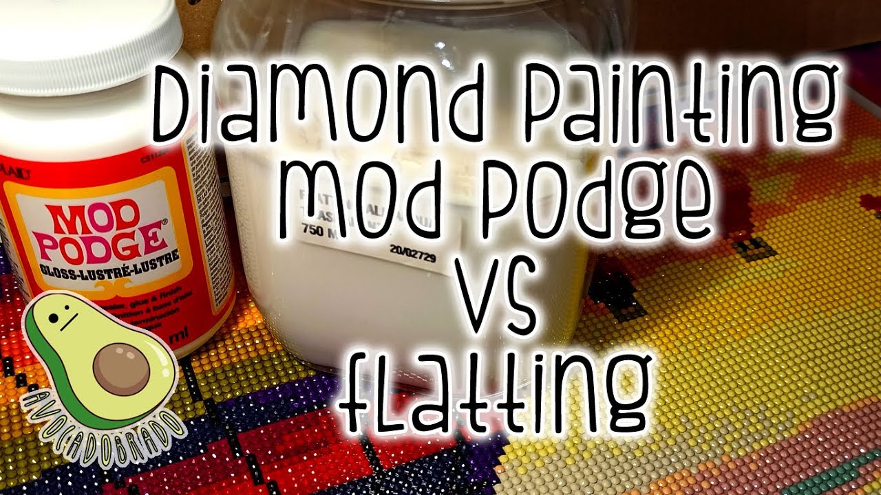 Sealing your Diamond Dot Art with Mod Podge 