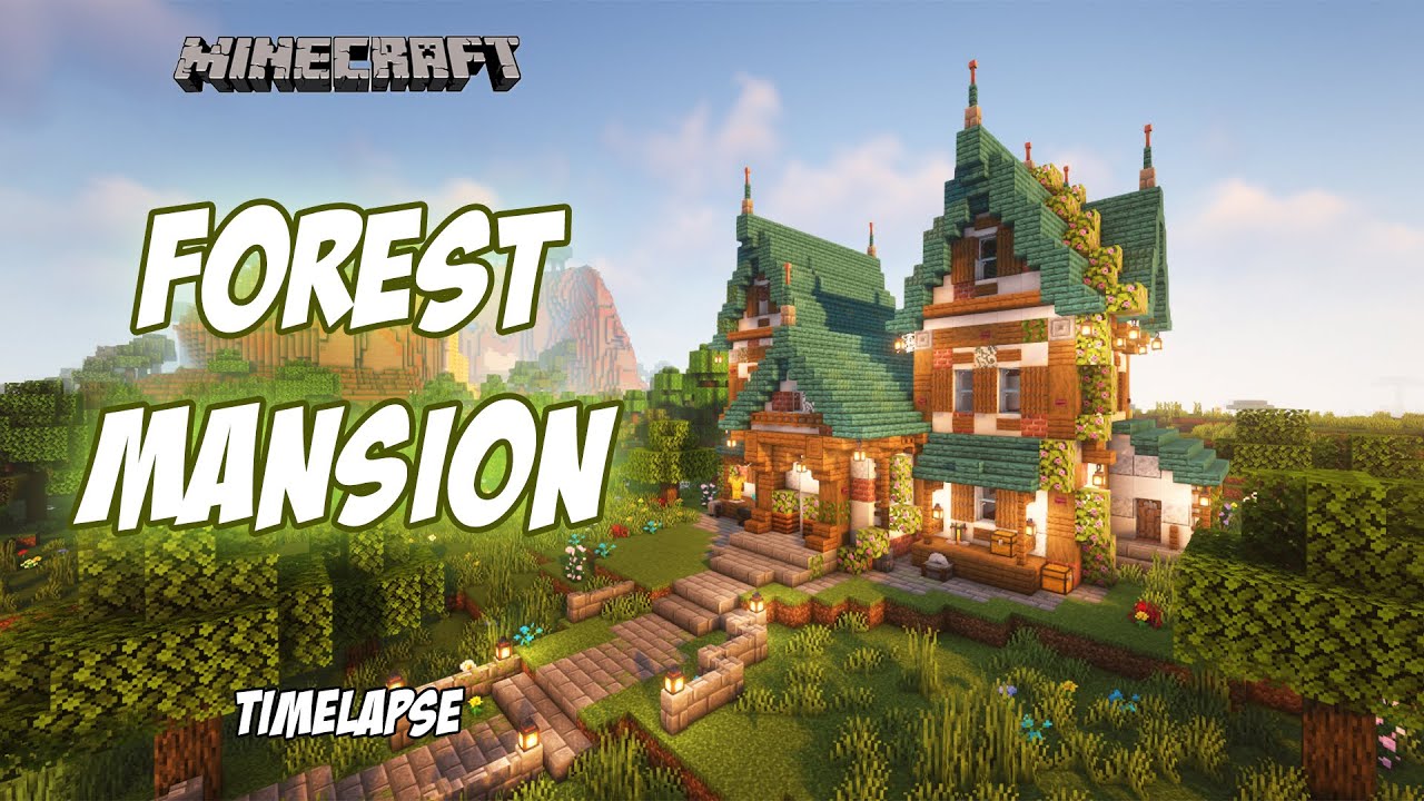 Forest Mansion | Minecraft 1.19 Timelapse