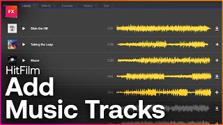 How to add music to video in HitFilm | Enhance Your Videos