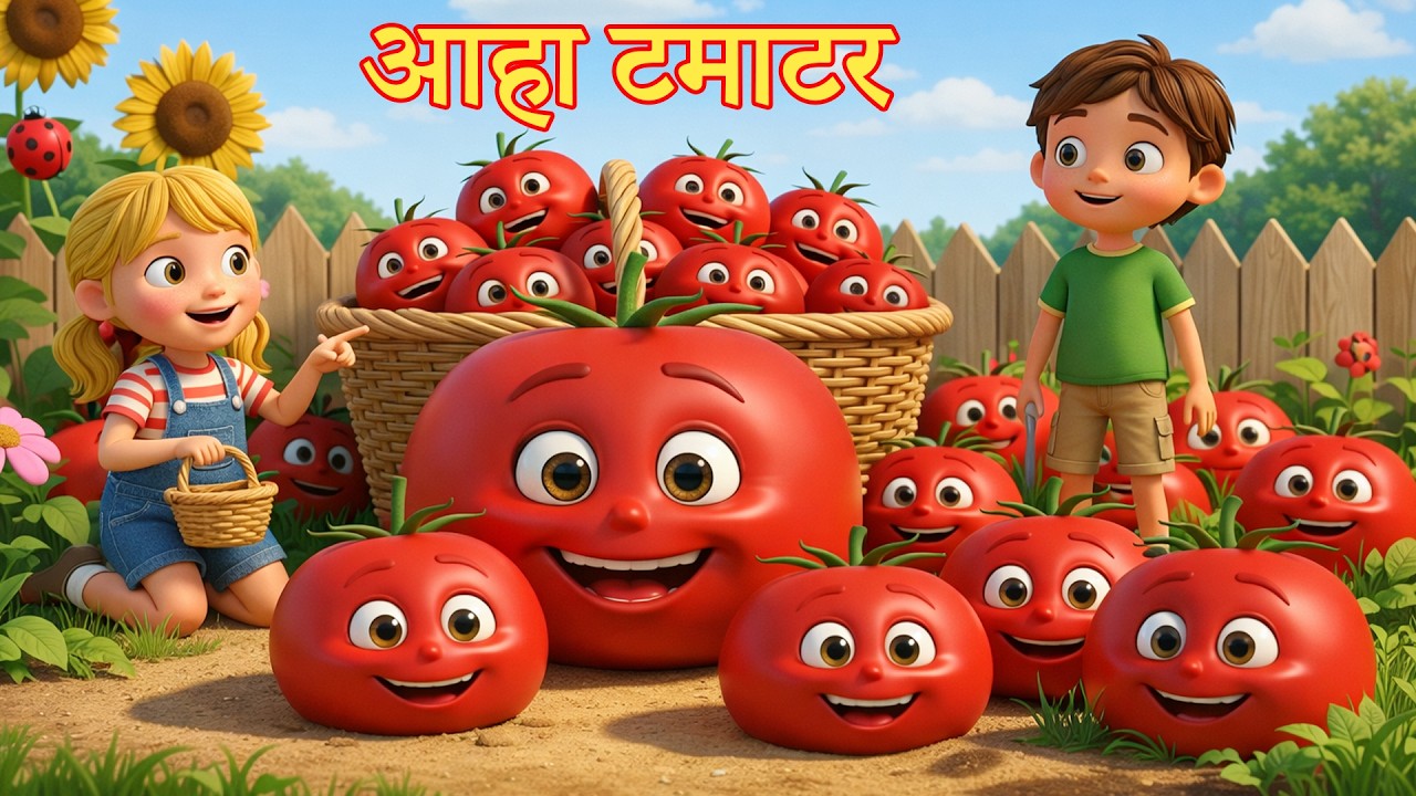 आहा टमाटर 🍅 और भी मजेदार नर्सरी राइम्स | Kids Hindi Rhymes Collection | Funny & Learning Songs