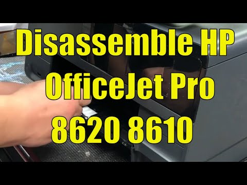 Видео: Как открыть мой HP Officejet Pro 8600 Plus?