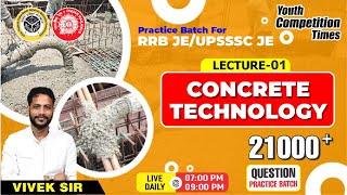 Concrete technology lecture -01| Practice Batch RRB JE, UPSSSC-JE | by-Vivek sharma sir screenshot 3