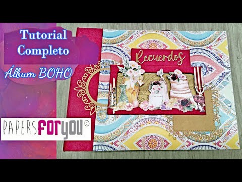 Tutorial Completo Album Boho / DT Papers For You