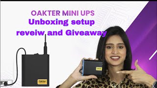 OAKTER Mini Ups For 12V Wifi Router Broadband Modem Review and Giveaway in Telugu.
