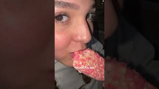 Keep your strawberry shortcake bars away from her!!!! #yum #woah #bigback #explorepage #icecream