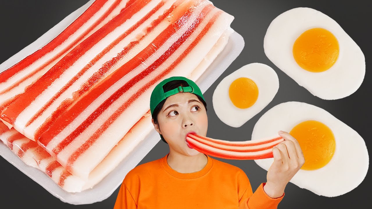 DONA Egg Gummy, Pork Belly Jelly Mukbang YouTube