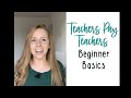 Teachers Pay Teachers Beginner Basics (All About Your Seller Account!)