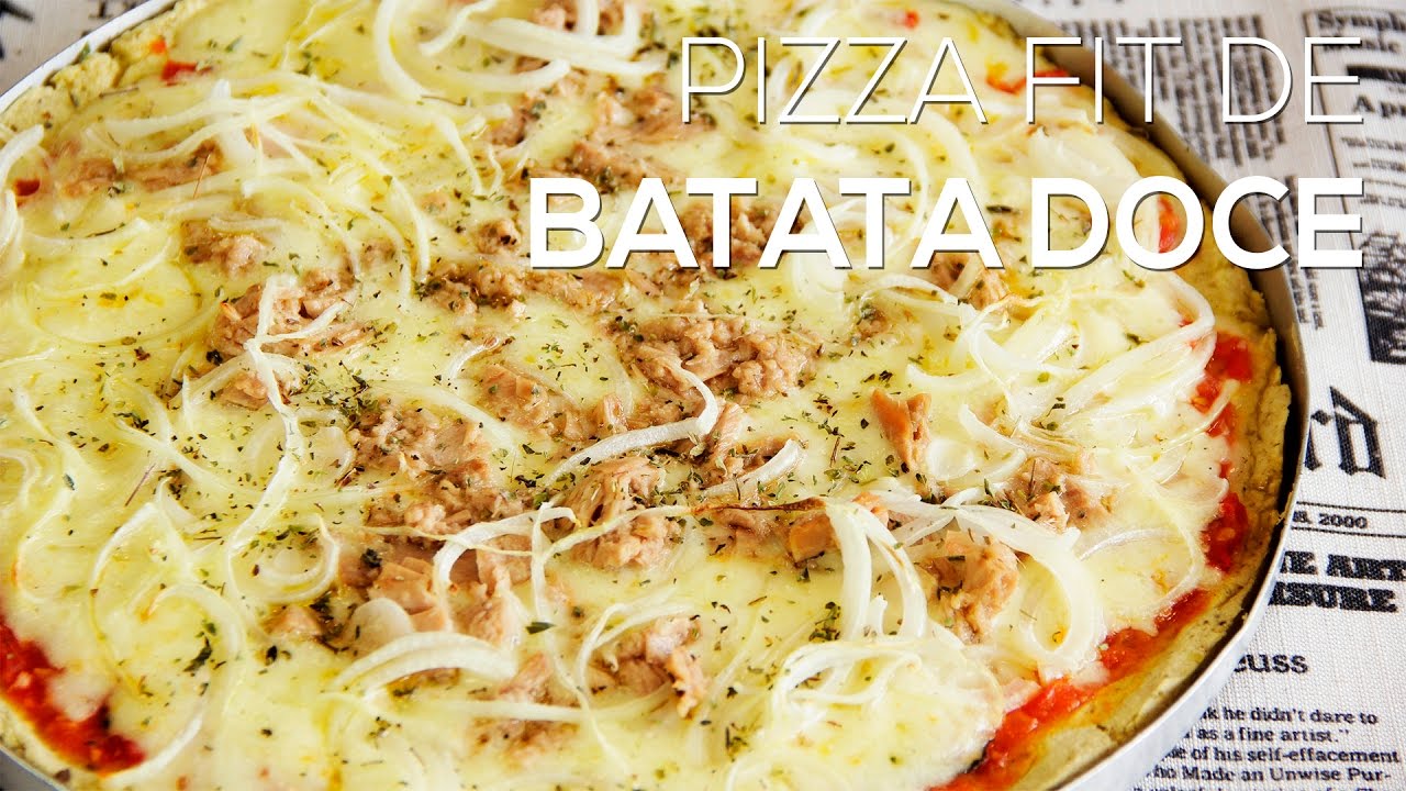 🍕Como Fazer [PIZZA FITNESS] com Massa de BATATA DOCE