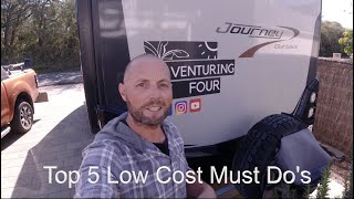 JAYCO JOURNEY OB | TOP 5 LOW COST MUST DO'S