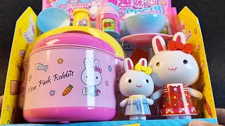 4 Minutes Satisfying with Unboxing Pink Rabbit Rice cooker ASMR | Review Toys