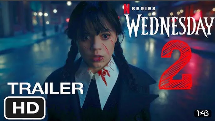 Wednesday Addams, Season 2, Full Trailer, Jenna Ortega