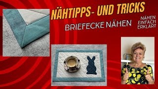 Wie du perfekte Ecken mit einer Briefecke nähen kannst 🪡