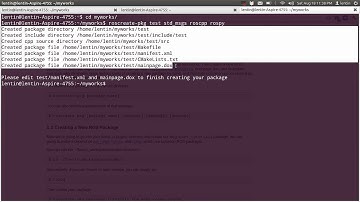 ROS Creating a package