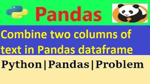 How to Combine two columns of text in pandas dataframe|python pandas  combine two text columns