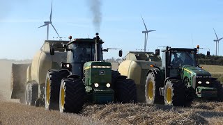 John Deere 4955 & 8430 baling w/ Krone BigPack 4x4 High-Speed Baler | PURE SOUND | Harvest 2020