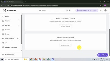 How To Block Country IPs in Hostinger
