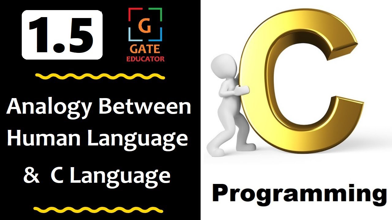 1.5 - Analogy between Human Language & C | GATE Lectures | C ...