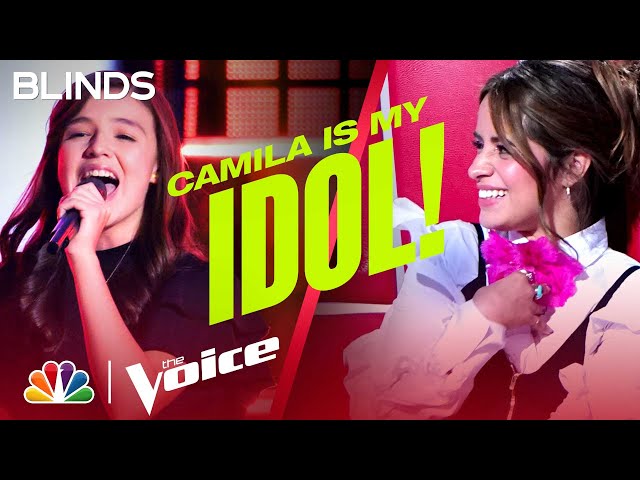 Thirteen-Year-Old Reina Ley Performs Mariachi Song Cielito Lindo | The Voice Blind Auditions 2022 class=