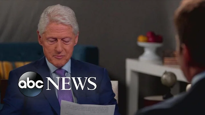 Former President Clinton reads note left by George...