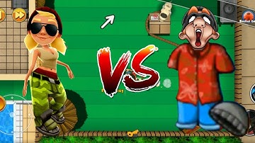 Paradiso Costume vs Tricky Camo Outfit - Robbery Bob 2 vs Subway Surfers
