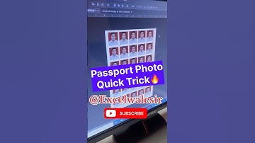 Passport Photo Quick Trick🔥 #excelwalesir #computertricks #ytshorts #computertips #exceltutorial