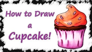 Cupcake Drawing and Copic Colouring Tutorial