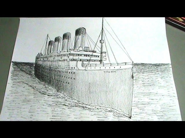 Dibuja el Titanic - Barco trasatlántico paso a paso - thptnganamst.edu.vn