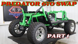 Predator 670 Swapped Yamaha G29 Golf Cart Build - Part 1 by Power Equipment Man 22,826 views 2 years ago 6 minutes, 31 seconds