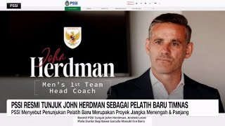PSSI Resmi Tunjuk John Herdman Jadi Pelatih Timnas Indonesia