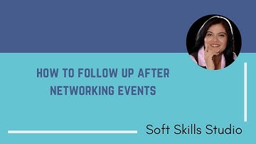 How to follow up after networking events