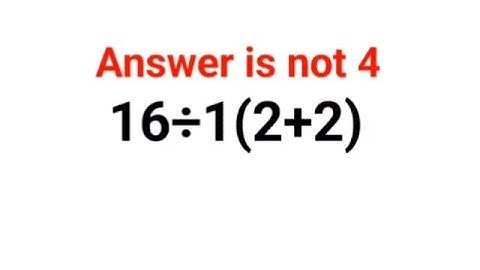 16÷1(2+2) Het antwoord is niet 4. Kun je dit wiskunde-examenprobleem uit Oekraïne oplossen? #wisk...