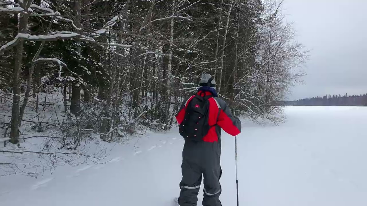 Skiing on Lake and Fields ⁨@kuhankerkiin⁩